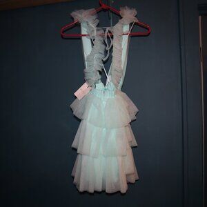 Tulle cocktail dress in mint NWT